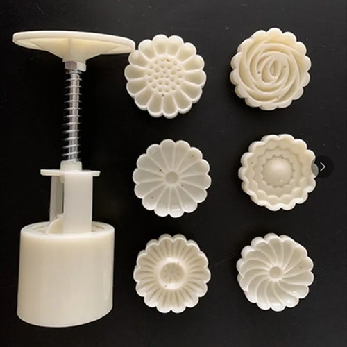 6pcs set stamps moon cake - 6pcs/set, 3d