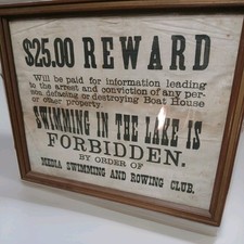 1890 Antique MEDIA Swimming &