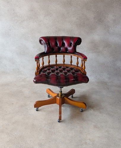 Oxblood red leather captains - oxblood,