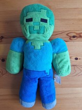 Official Mojang Jinx -Minecraft Zombie Steve 13” Collectible Plush Soft Toy figu