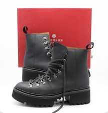 GRENSON EMMALINE WOMENS ANKLE BOOTS PLATFORM UK 7.5 EU 40.5 BLACK RRP £360 KT