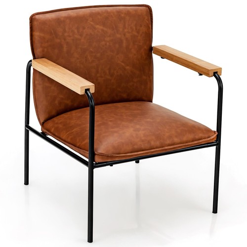 Leather accent chair - pu,