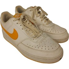 NIKE Trainers Men's White Orange Vision Lo Nn Low Tops Size UK8 Shelf Q TMK 