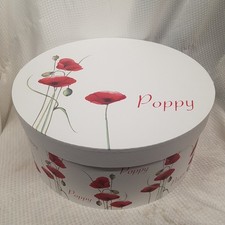 BNWT Poppy Hat Box w/ Handles Wardrobe Organisation Storage D41x H18cm 2 CG O02