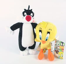 LOONEY TUNES classic TWEETY PIE bird + SYLVESTER plush soft toy cartoon TV - NEW