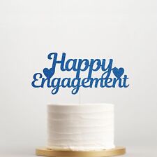 Happy Engagement Cake Topper, Engaged Party Decoration, Engagement Celebrations