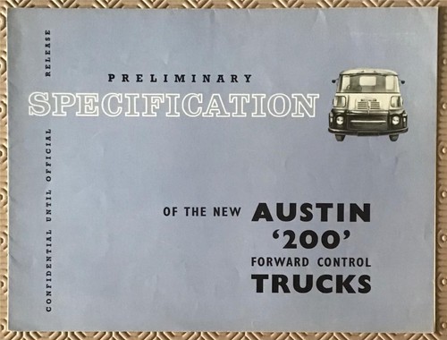 Austin 200 forward control - forward,
