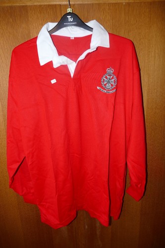 Red cotton rugby shirts tough