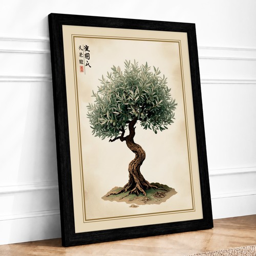 Ancient bonsai study japandi - ancient,