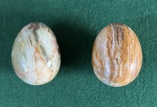 Two Agate Stone Eggs