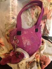 Kipling Mini Bag, Colour Sapphire Rose With Charm. 