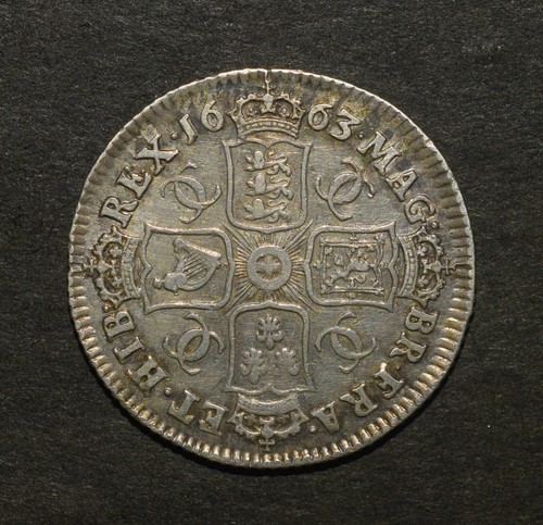 Charles 1663 shilling - charles,
