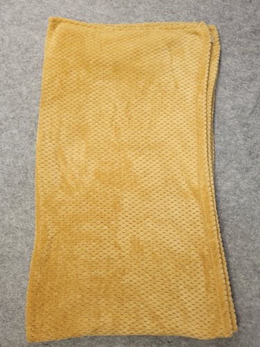Dunelm blanket mustard soft - mustard,