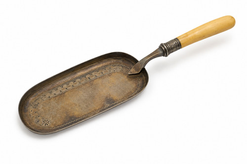 Antique crumb scoop with - antique,