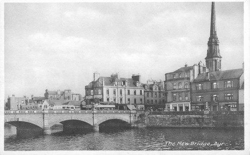 Ayr vintage postcard - ayr,