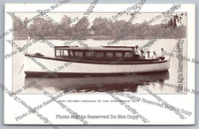 Antique postcard yacht