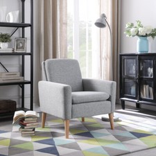 High Back Armchair With