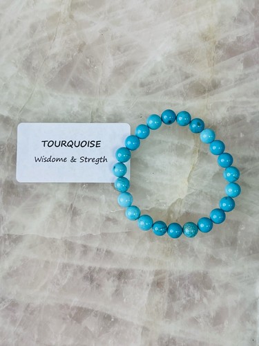 Crystal gemstone bracelet - bracelet, 6mm