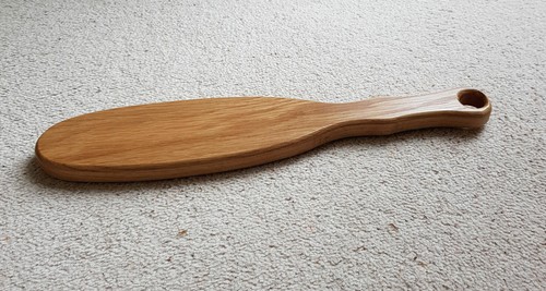 Hairbrush style oak paddle - style,