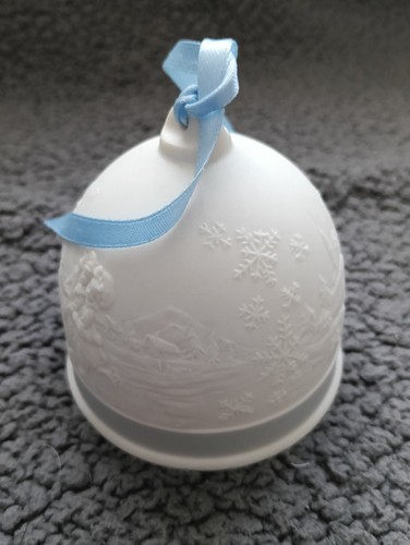 Lladro bell blue ribbon - blue,