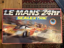 Scalextric le Mans 24hr Vintage Complete Set Original Box And Lap Counter