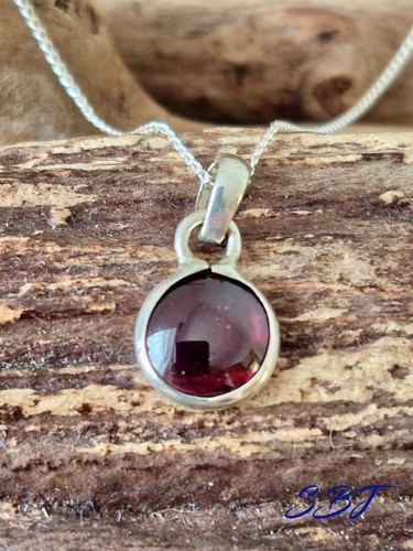 Silver 925 garnet - silver, with
