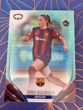 Guilia Dragoni RC 2023 Topps Chrome UEFA Women Aqua Prism Refractor #30