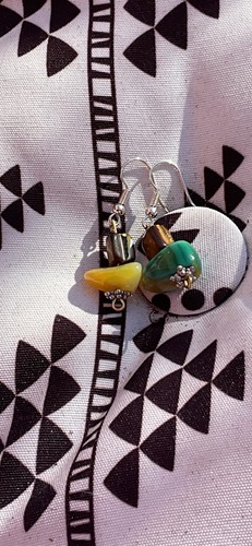 Handmade ladies green glass - ladies,