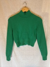 Zara Cropped Wooly Green