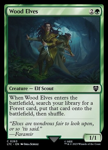 Mtg wood elves ltc nm - mtg, ~