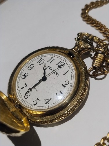 Saxon mens manual pocket watch - saxon,