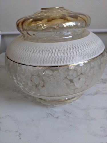 Gorgeous vintage glass light - vintage,