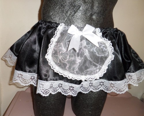 Adult sissy black - black, satin