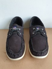 Superdry Mens Black  Fabric Boat Shoe Casual UK 9 (EU 43)