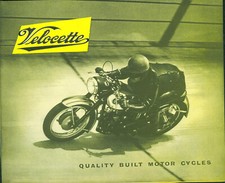 Velocette Motorcycle Brochure Venom Viper Valiant MSS MAC Unused Original 1958