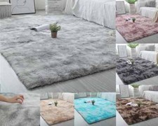 Fluffy Rugs Anti-Slip Large Shaggy Rug Super Soft Mat Living Room Bedroom Carpet