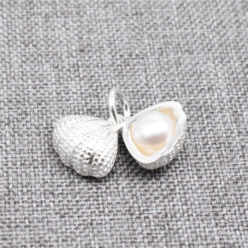 Sterling silver shiny conch - sterling,
