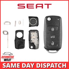 3 BUTTON REMOTE CONTROL CAR KEY FOB SHELL CASE FOR SEAT IBIZA ALTEA LEON MII