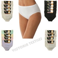 Briefs Underwear Pack of 6 Bundle Ladies Thongs Womens Knickers Sizes 10-24