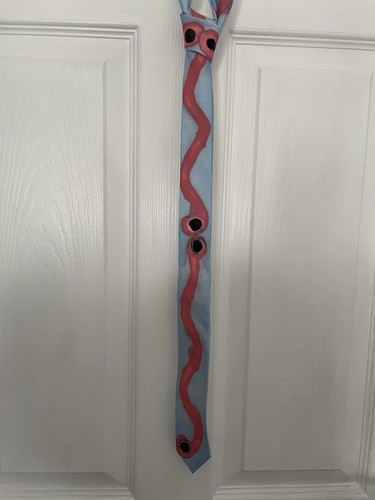 Hand painted tie with abstract - tie,