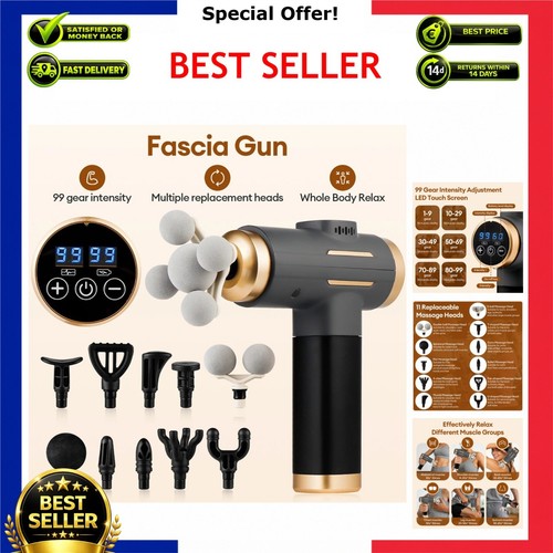 Electric massage gun - 11-in-1,