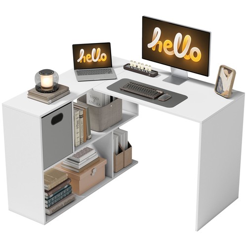 Homcom shaped computer desk - homcom,