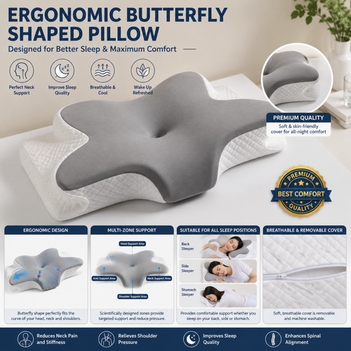 Butterfly ergonomic neck - butterfly,