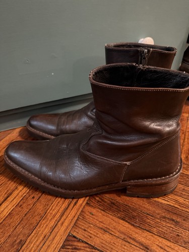 Brown european leather side - european,