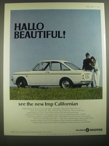 1967 hillman imp californian - 1967,