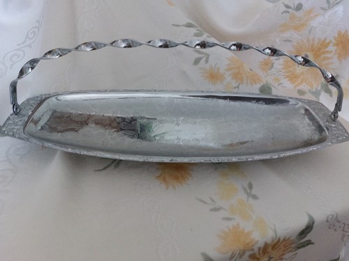 Antique silverplate cake - antique,