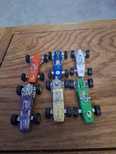 Vintage Playworn Racing Cars Made In Hong Kong X 6