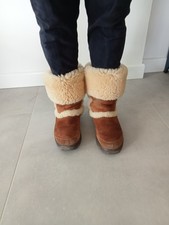 Ugg Australia Sunburst Boots UK Size 7.5 Classic Tall Chestnut Suede Sheepskin