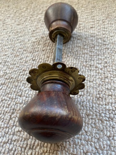 Antique wood and brass door - antique,