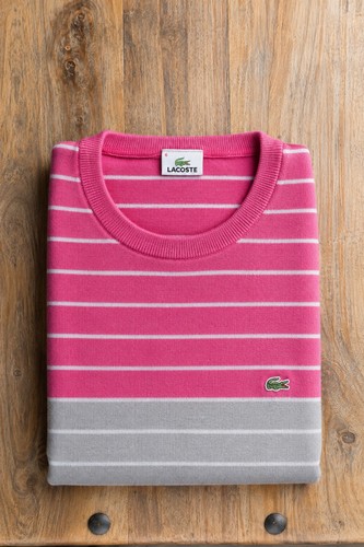 Lacoste men striped crew - lacoste,